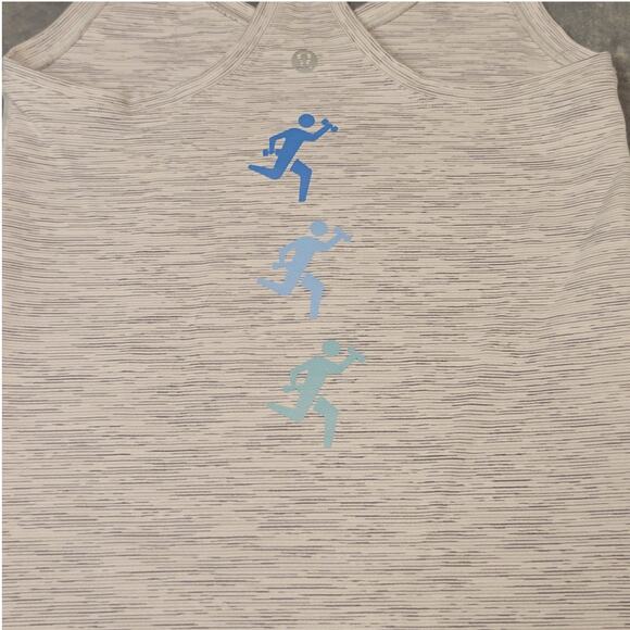 Lululemon Womens XS Racerback Tank Top Activewear Yoga Gym Running Stretch Gray - Picture 3 of 4